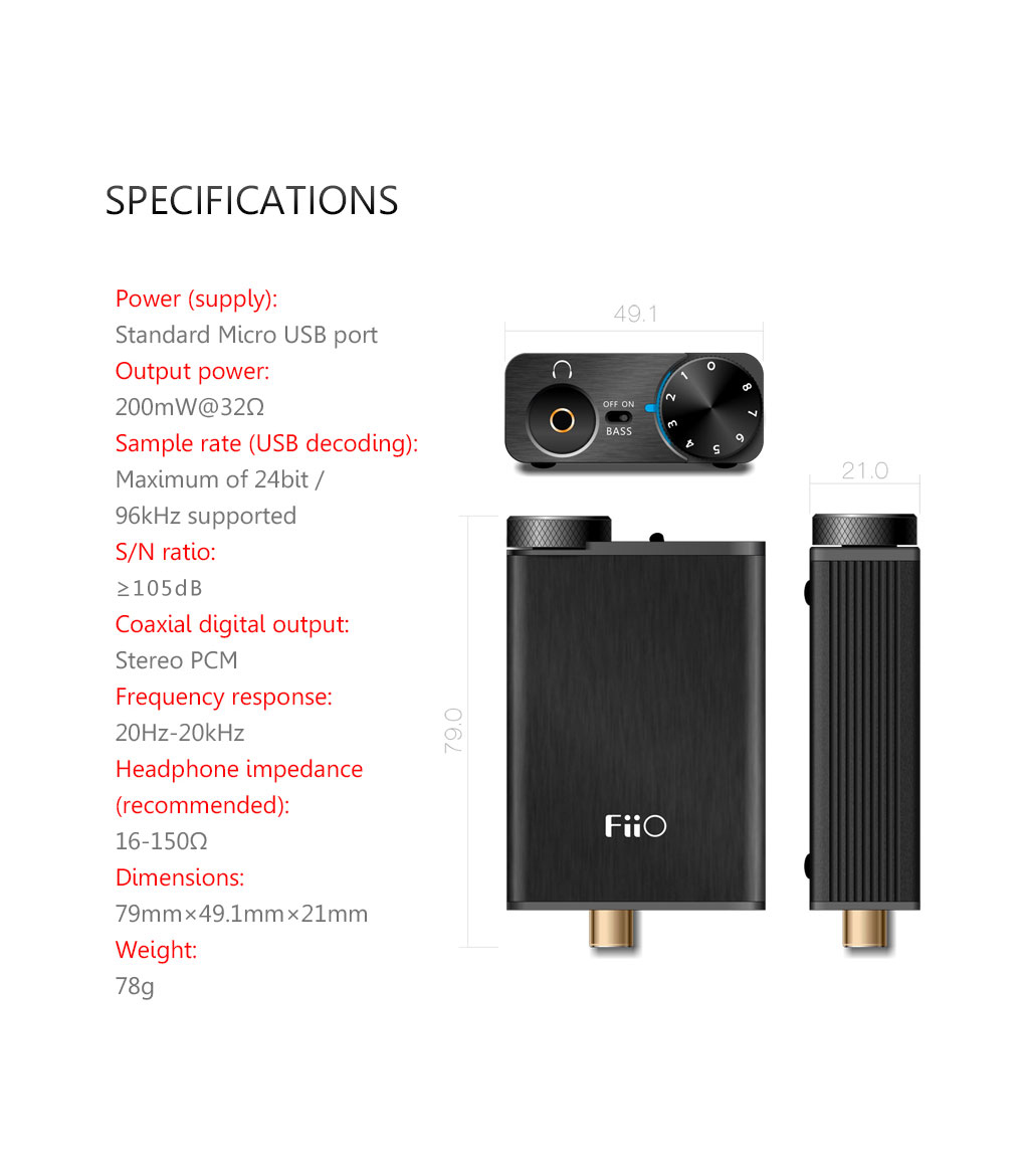 ขาย FiiO E10K OLYMPUS2 USB DAC + Amplifier 2in1 สำหรับ PC และ Notebook รุ่นปรับปรุงใหม่หมดจด