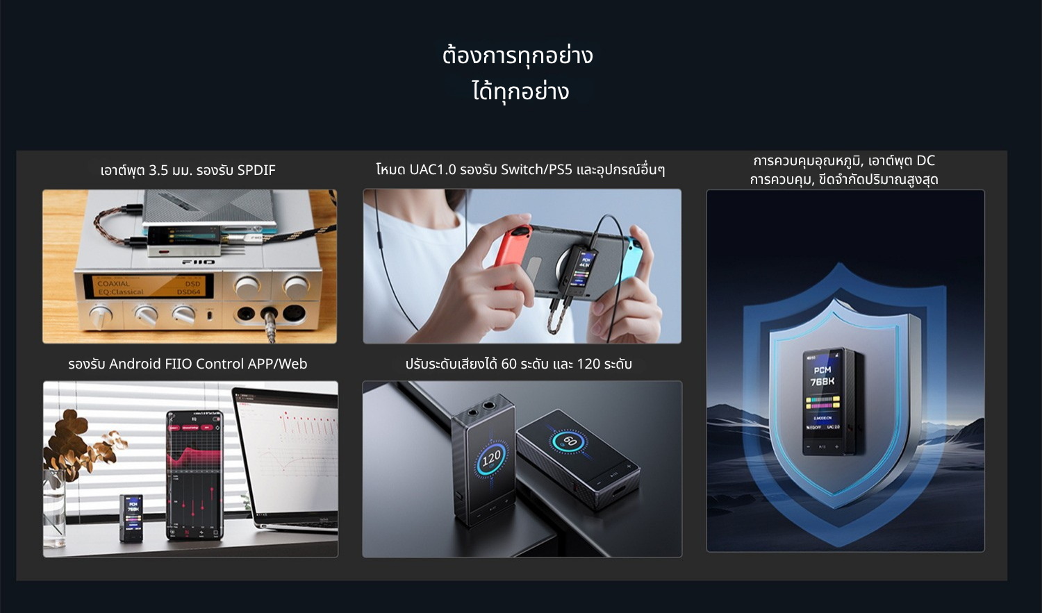 FiiO QX13 DAC/AMP พกพากำลังขับระดับเดสก์ท็อป ชิป ESS ES9027PRO รองรับ MQA ประกันศูนย์ไทย