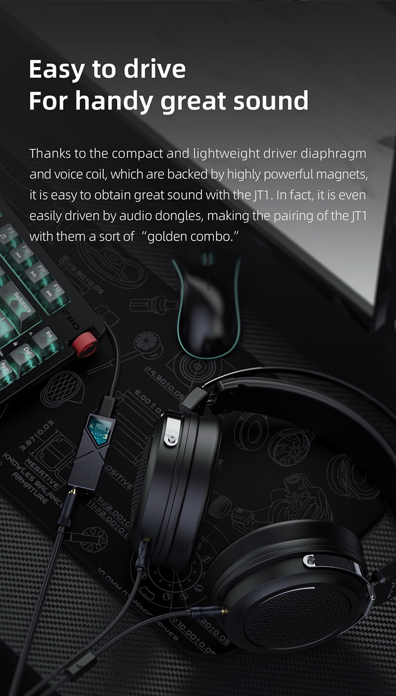 FiiO Jade Audio JT1 หูฟัง Headphones ประสิทธิภาพสูง ประกันศูนย์ไทย