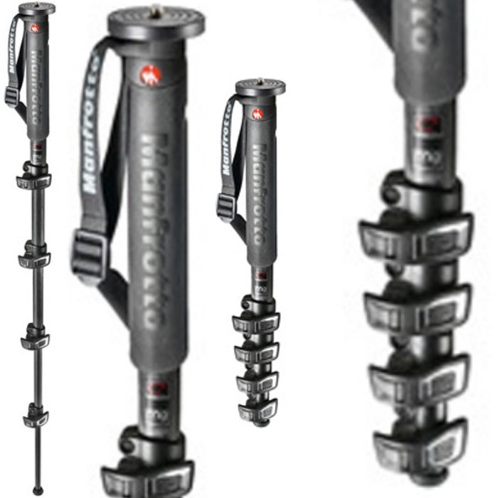 ขาตั้ง Monopod Manfrotto MPMXPROC5 5 ท่อน วิดีโออย่างมืออาชีพ คาร์บอนไฟเบอร์เบา0.7 กก. ปลดล็อกทุกท่อนครั้งเดียว Quick Power Lock พร้อมฐาน FLUIDTECH ศูนย์ 5 ปี
