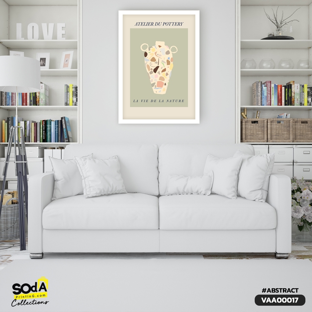 ภาพตกแต่งบ้านสำเร็จรูป Vase VAA00017 #SOdAcollection #ภาพตกแต่งบ้านสไตล์แอ็บสแตรค #ABSTRACT