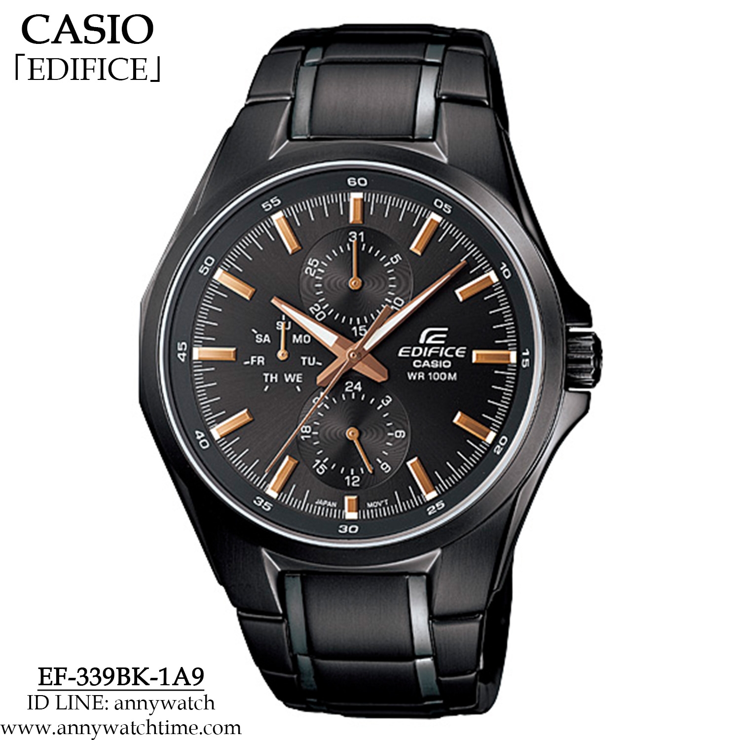 EDIFICE EF-339BK-1A9
