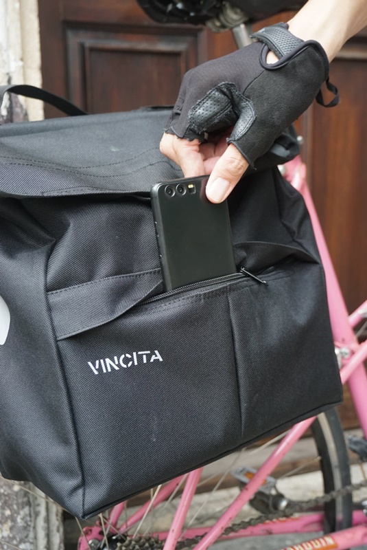 VINICTA B081 กระเป๋าแพนเนียร์คู่ Top Load กระเป๋าพาดตะแกรงหลัง