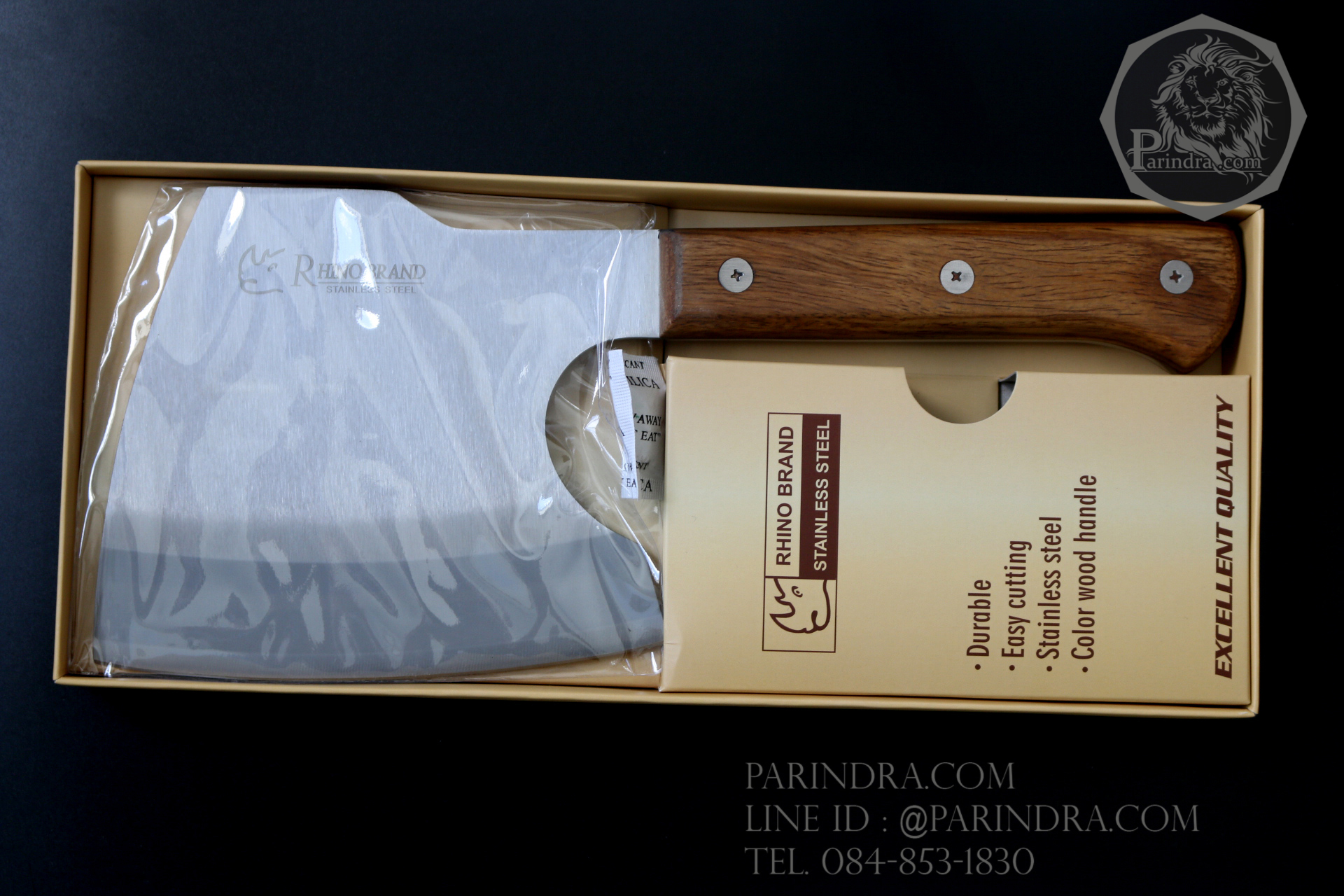 ขวานตราแรด Rhino Brand No.125 ขนาดใหญ่ น้ำหนักดี ทนทาน ด้ามไม้แท้ ขนาด 12 นิ้ว (ของแท้)