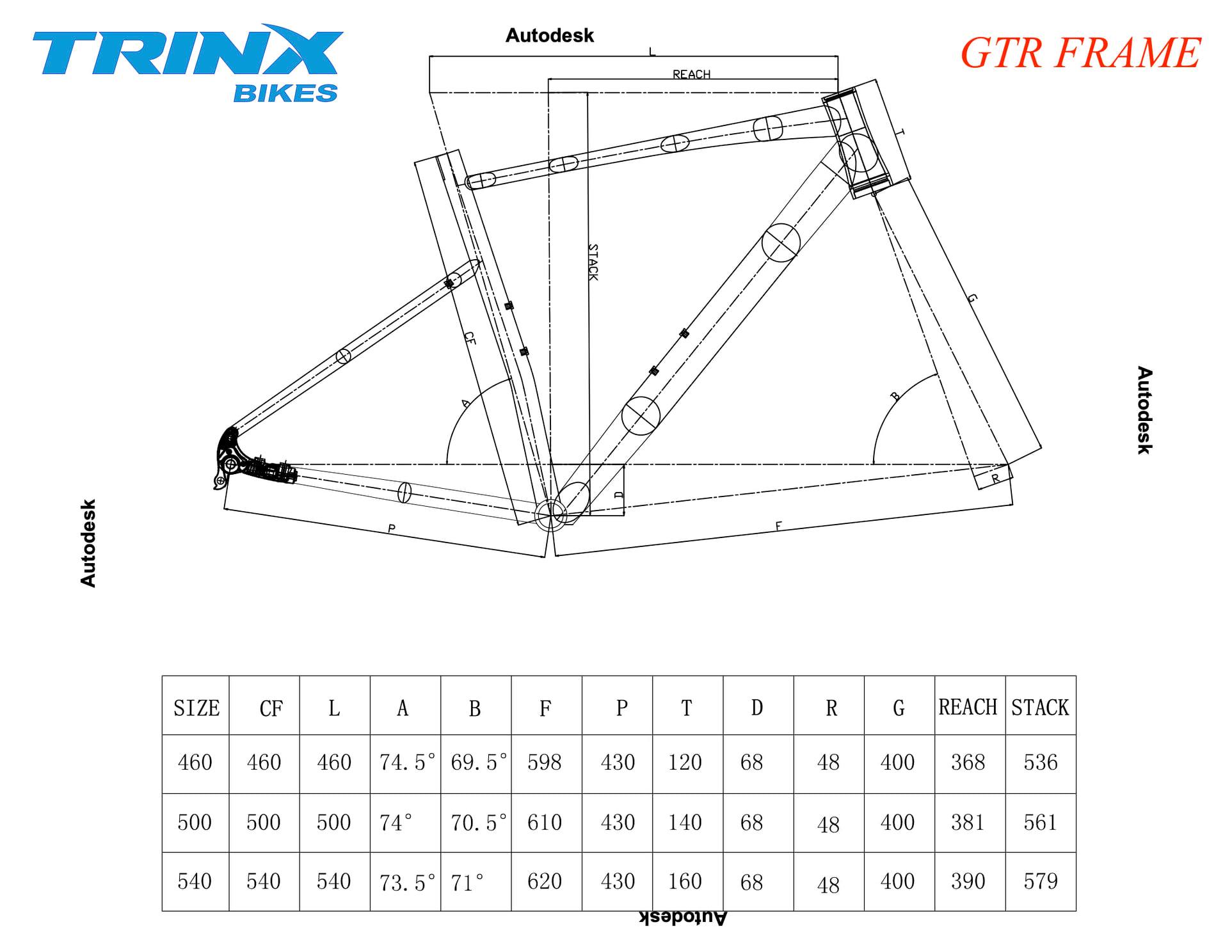 TRINX GTR 2.0 Gravel Bike 2024 | Aluminum Frame, Carbon Fork | SHIMANO GRX 11-Speed | 700x40C Tires