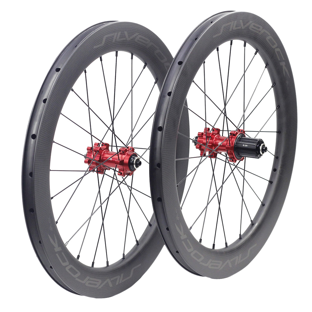 ล้อมินิ ล้อคาร์บอน SILVEROCK SR50 Carbon Wheels 451 20" 1 1/8" 22in 406 Disc Brake 50mm Clincher