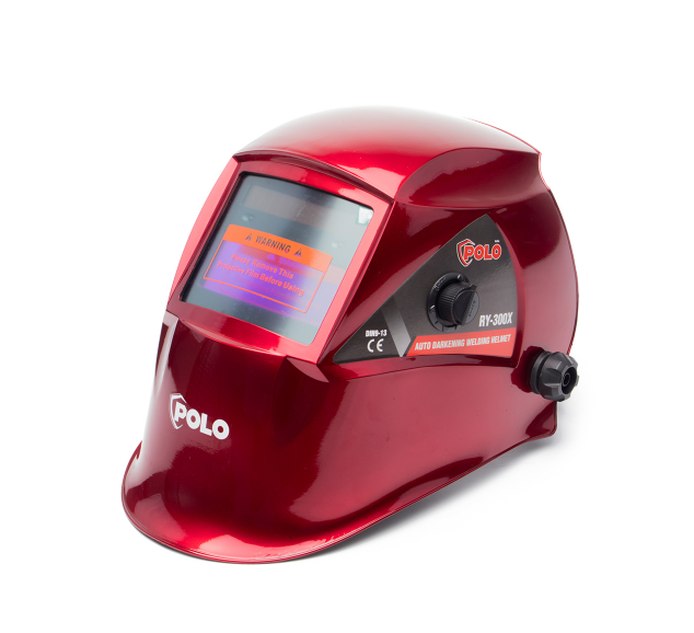 หน้ากากปรับแสงอัตโนมัติ สีแดง POLO โปโล รุ่น RY-300X Pn.Y300SG RED ##