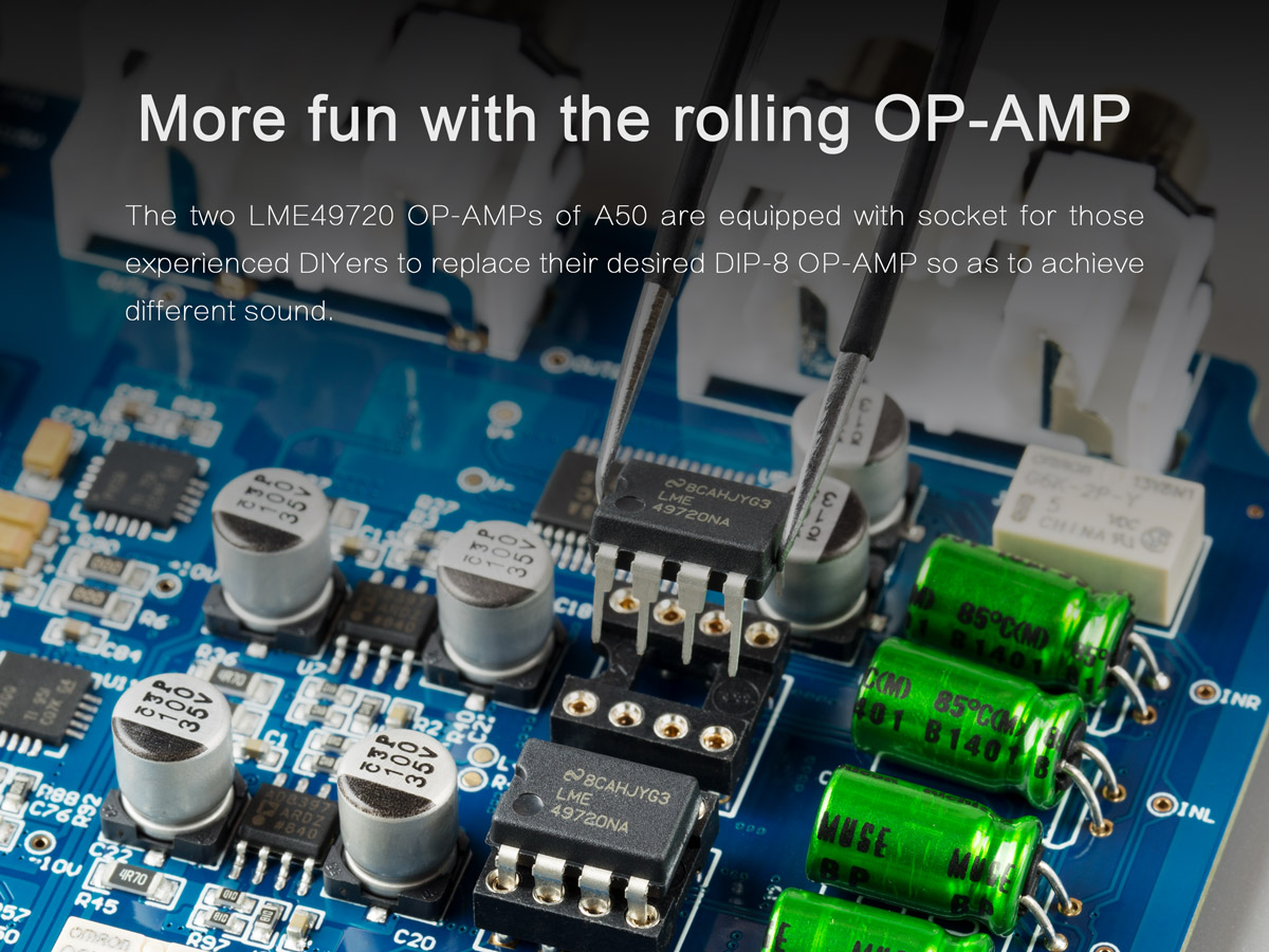 ขาย TOPPING A50 แอมป์หูฟังตั้งโต๊ะกำลังขับสูง รองรับย่านความถี่ 20-200kHz เหนือกว่า Hi-Res