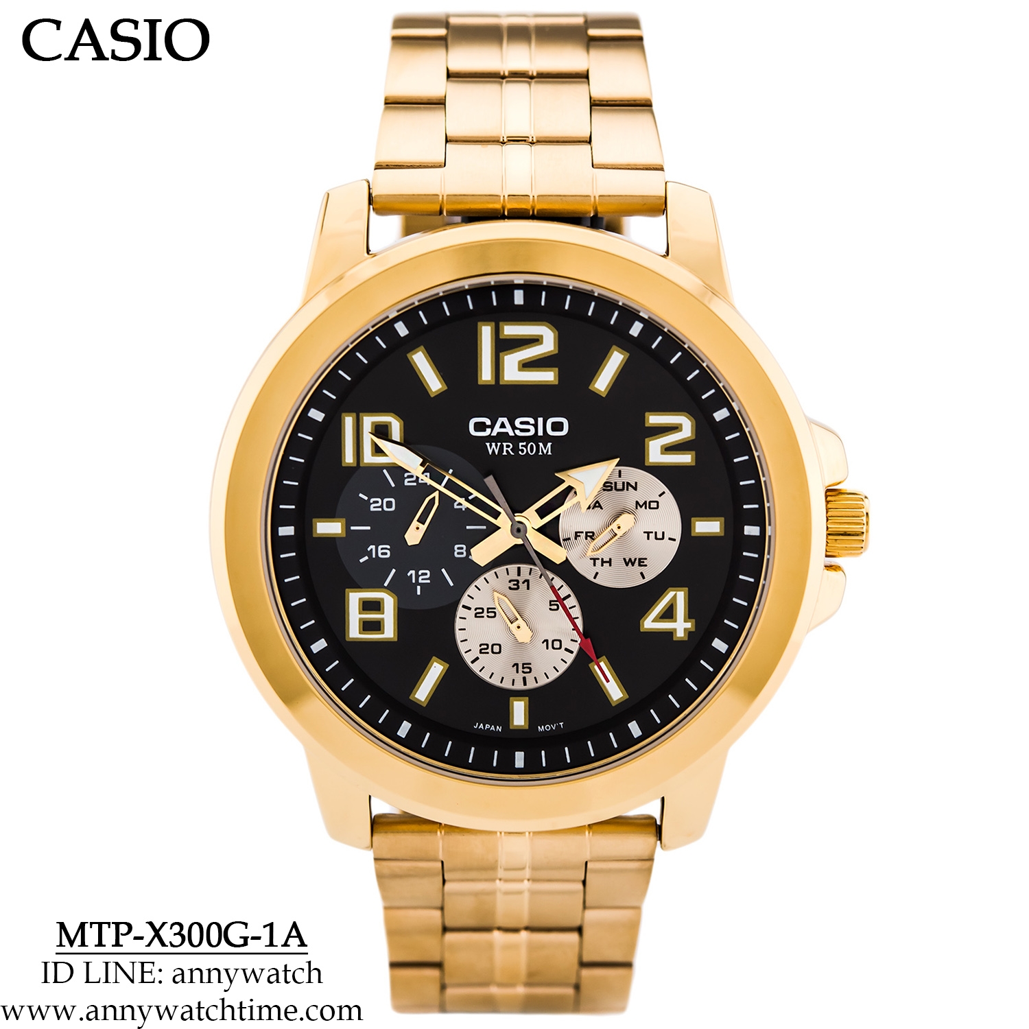 CASIO MTP-X300G-1A