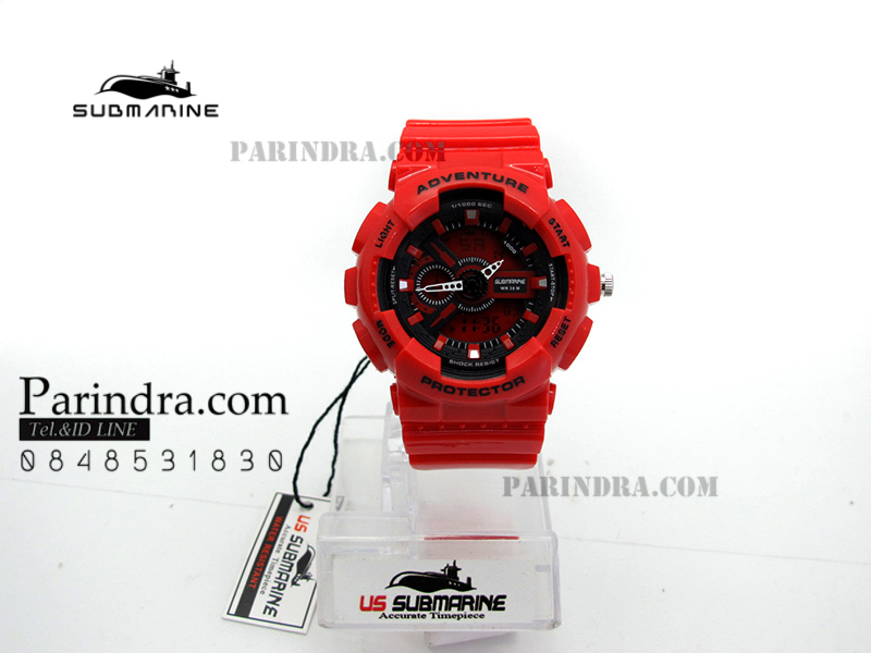 นาฬิกา US submarine Adventure Protector รุ่น TP3163L สีแดงล้วน