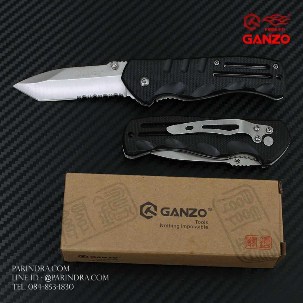 มีดพับ Ganzo กานโซ่ รุ่น Ganzo G613 ด้ามสีดำ ของแท้ 100%