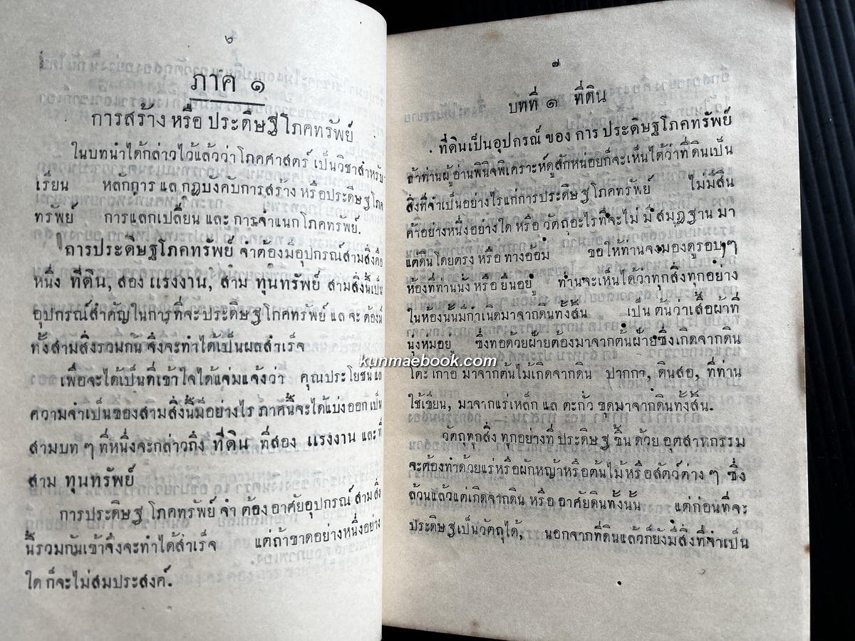 โภคศาสตร์ เบื้องต้น ( Political Economy for Beginner ) แปลโดย หลวงบุณยวิตร วรรณวิจารณ์