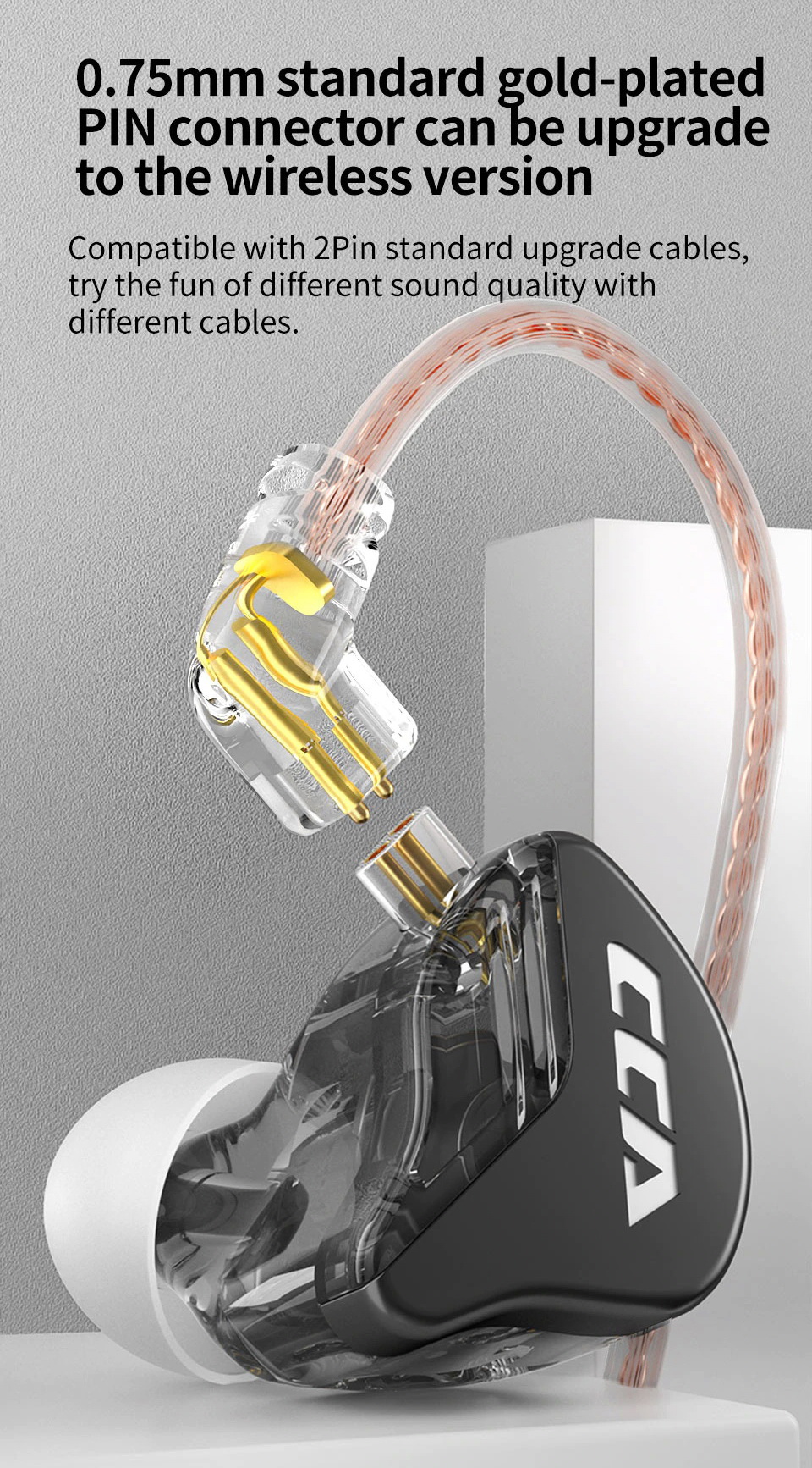 ขาย CCA CRA หูฟัง Dynamic ระดับ HiFi ที่ไม่ธรรมดาเบสลึกหนักแน่น