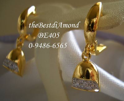 BE405+++ต่างหูกระดิ่งเรียกทรัพย์ +++ ต่างหูตุ้งติ้งรูปกระดิ่ง น่ารักมากเลย เก๋ไก๋มากเลยค่ะ
