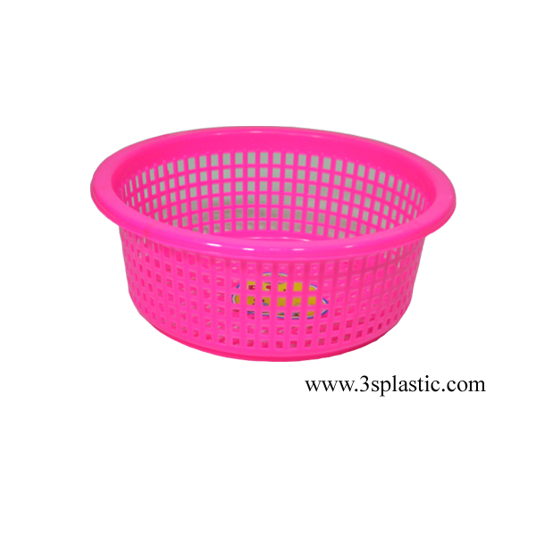 ตะกร้า/ตะแกรงกลม 222 ตะกร้าคัดขนาด สีสดใส ขนาด Ø 30.8 x 11.5 cm.