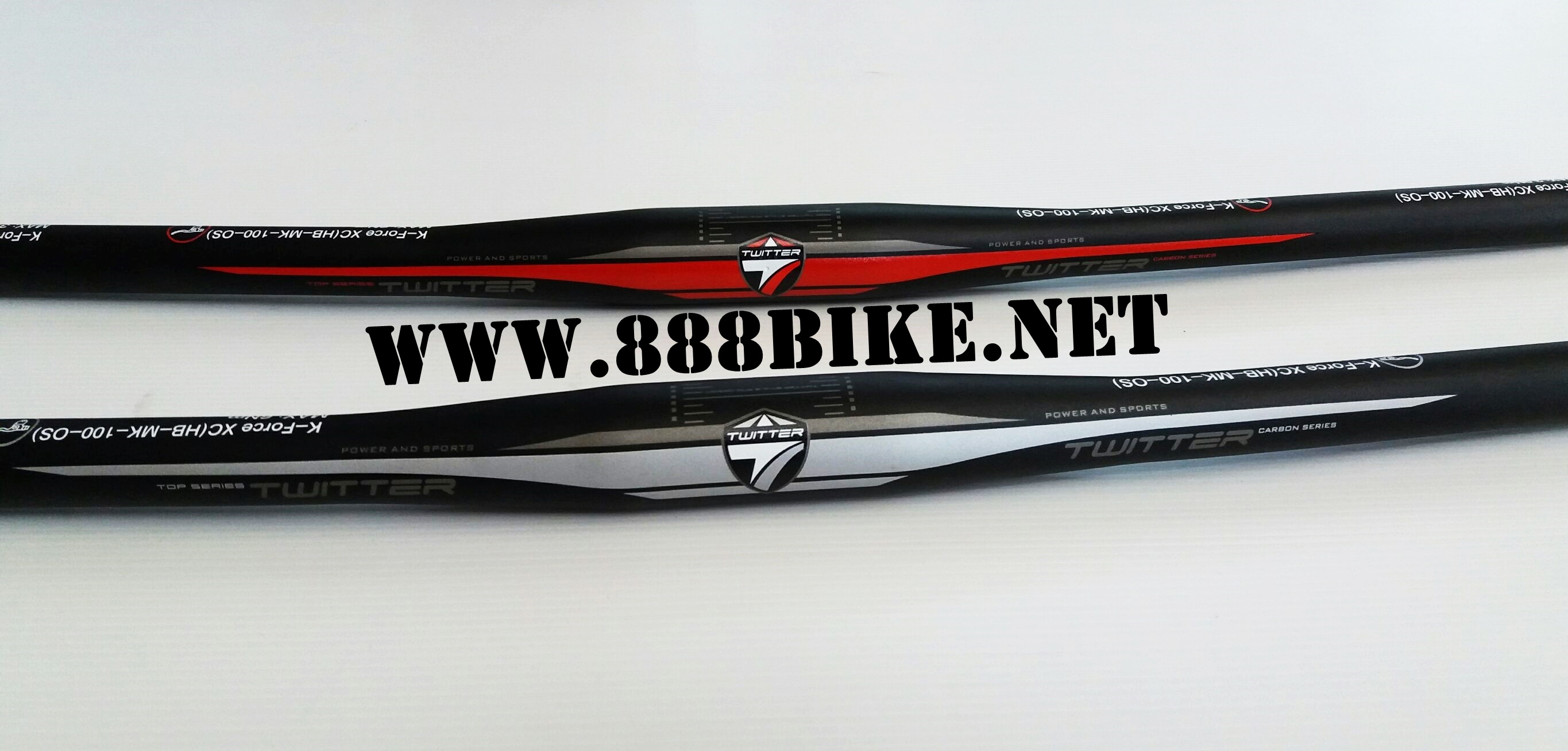 แฮนด์จักรยาน อลูมิเนียม TWITTER, TW,S217 ยาว 620 มม (OVER 31.8MM.)