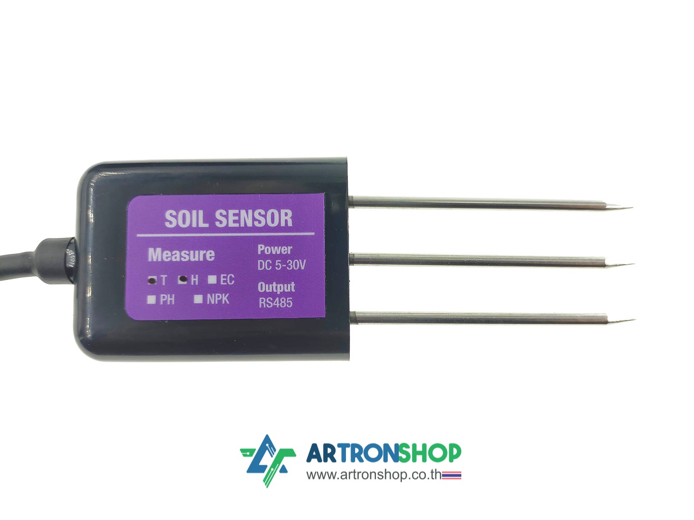 เซ็นเซอร์วัดความชื้นในดิน อุณหภูมิ Modbus RS485 Soil Sensor