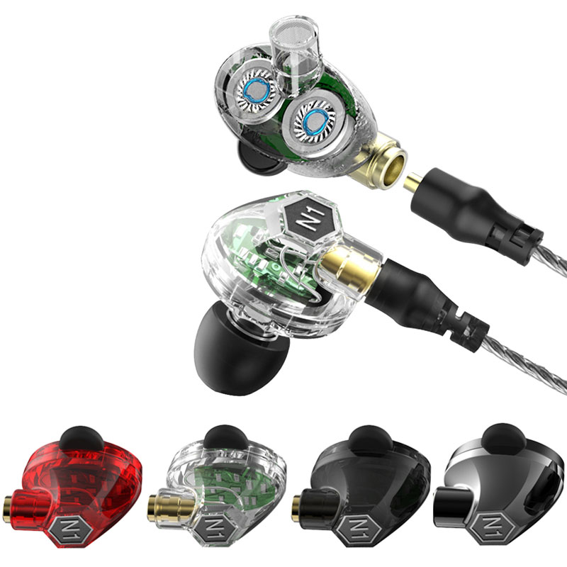 ขาย VJJB N1 หูฟัง 2 ไดรเวอร์ถอดสายได้ มาพร้อมสาย2in1 สายธรรมดา และ ไมค์ 2 เส้นในชุด