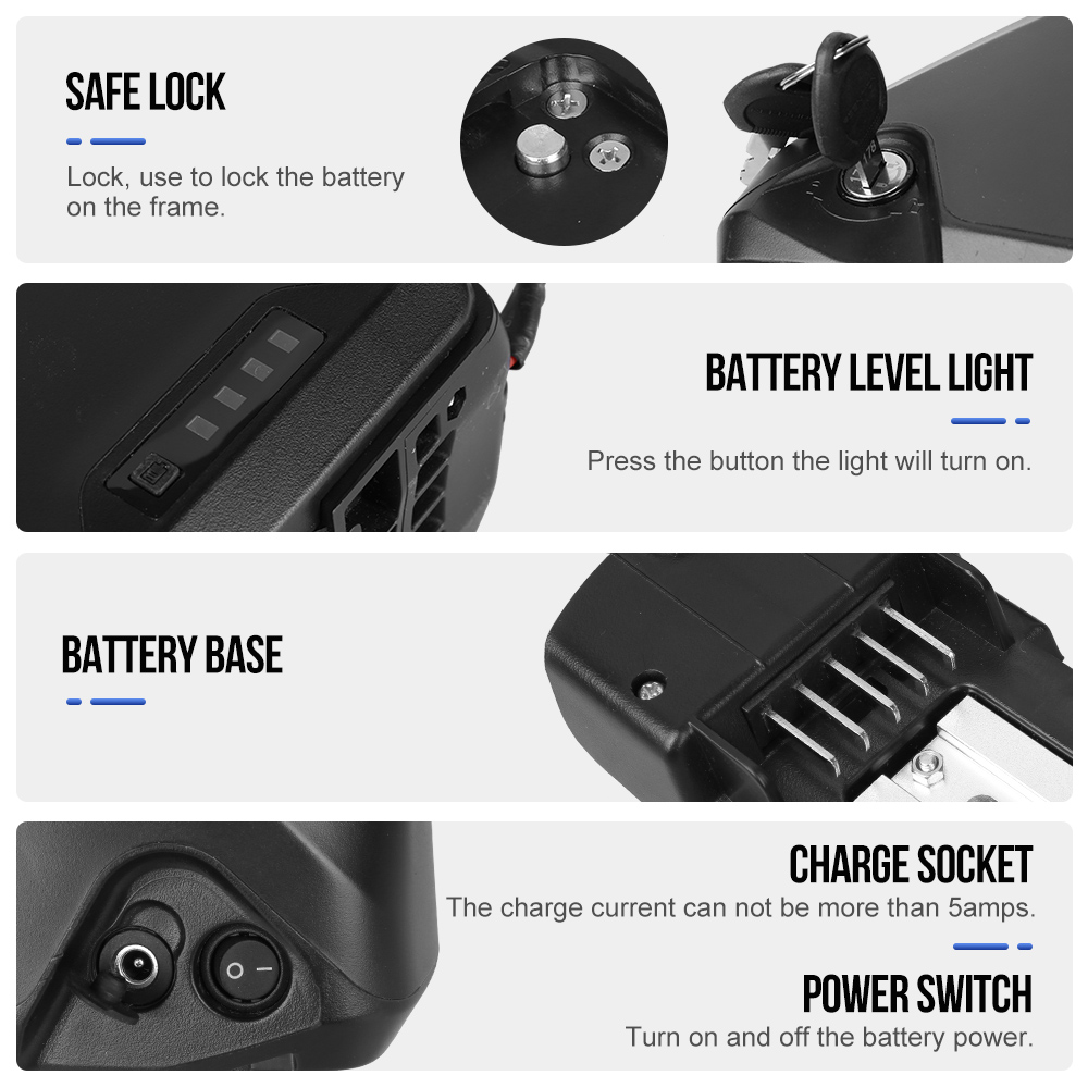 แบตเตอรี่ Accolmile 48V 17.5Ah สำหรับจักรยานไฟฟ้า – ใช้เซลล์ LG/Samsung 13S5P พร้อม BMS 30A | รองรับมอเตอร์ 250W-1500W