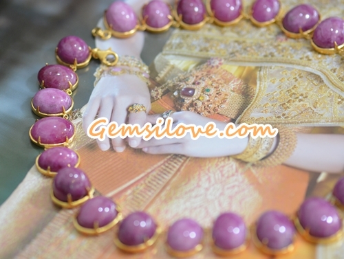 สร้อยทับทิมขนาดใหญ่ 557 กะรัต (0390)