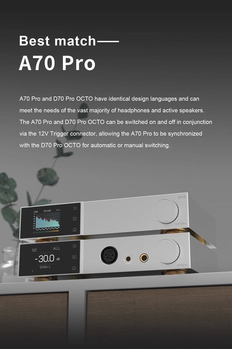 Topping D70 Pro OCTO DAC ตั้งโต๊ะชิป Cirrus Logic CS43198 x8 รองรับ Dual Hi-Res ประกันศูนย์ไทย