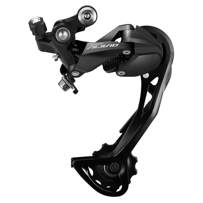 SHIMANO ตีนผีหลัง ALIVIO, RD-M3100, SGS, 9-SPEED (INDO) มีสีดำและสีเงิน