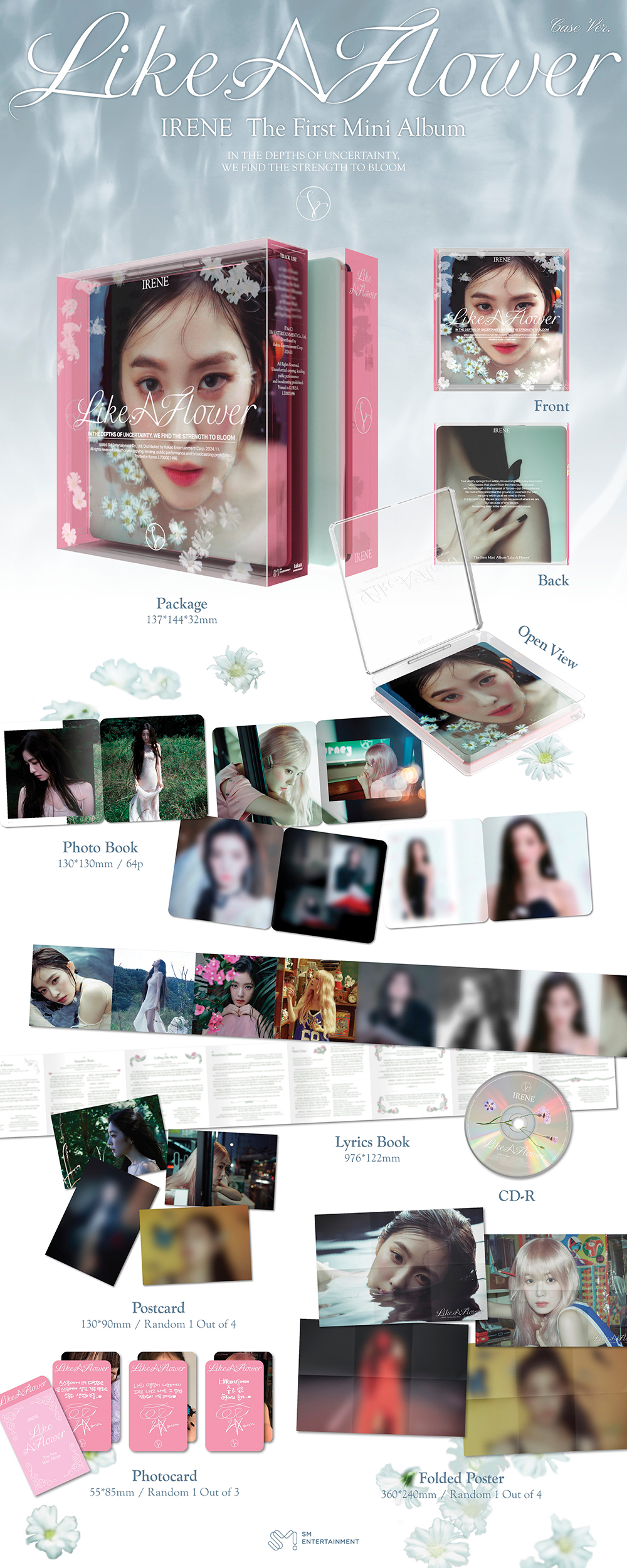 อัลบั้ม #IRENE 1st Mini Album [Like A Flower] (Case Ver.) - รอนำเข้า 14- 25 วัน -