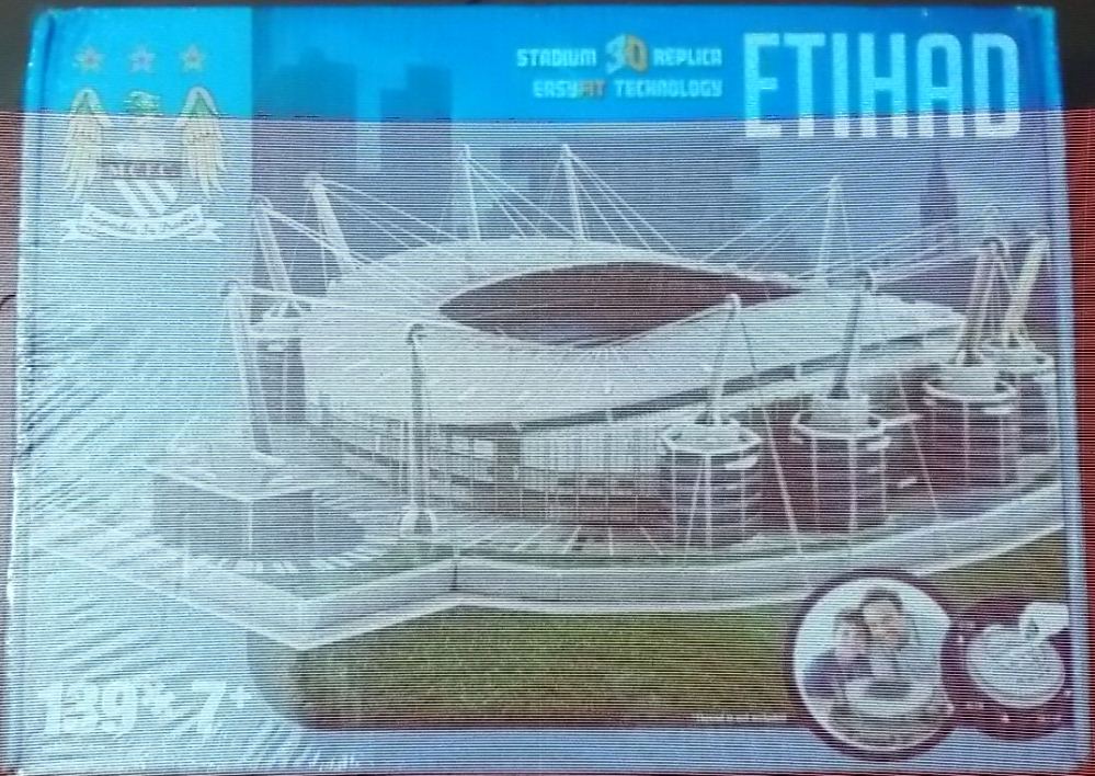 โมเดลสนามฟุตบอล 3D จิ๊กซอว์ สโมสรแมนเชสเตอร์ ซิตี้ - สนามเอติฮัด สเตเดี้ยม ใหม่ / MANCHESTER CITY Football Club 3D Jigsaw/Puzzle Football Stadium Model - ETIHAD Stadium NEW