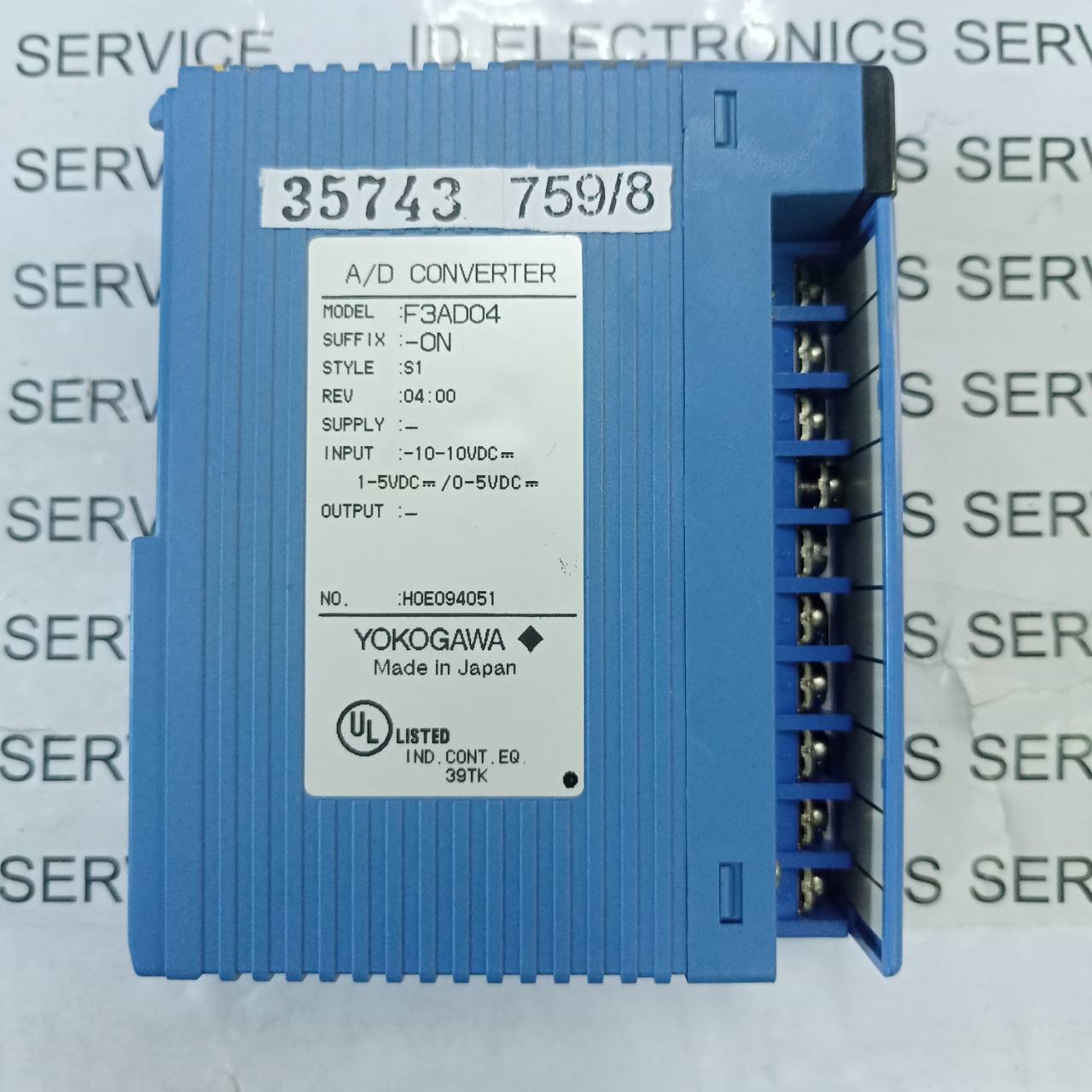 F3AD04 PLC " YOKOGAWA "