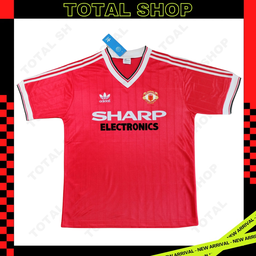 Manchester United 1982/83 Vintage Jersey เสื้อฟุตบอลแมนยูย้อนยุค Sharp Eletronics