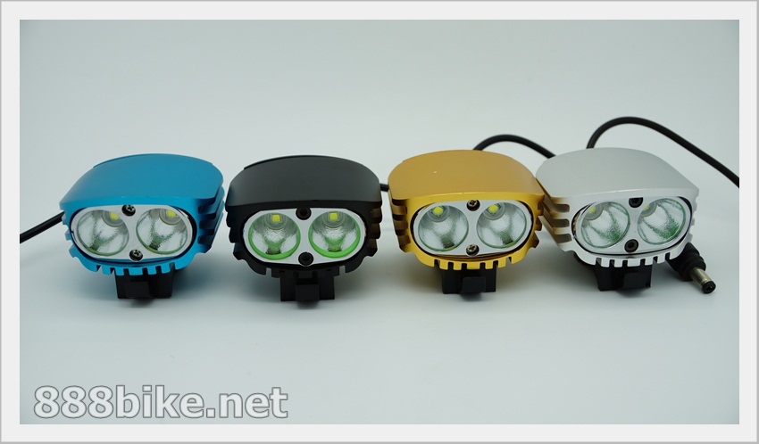 ไฟฉายเอนกประสงค์ ไฟเลด YPD 2 x Cree XM-L U2 LED 4000lm 4-Mode Cool White Bicycle Light