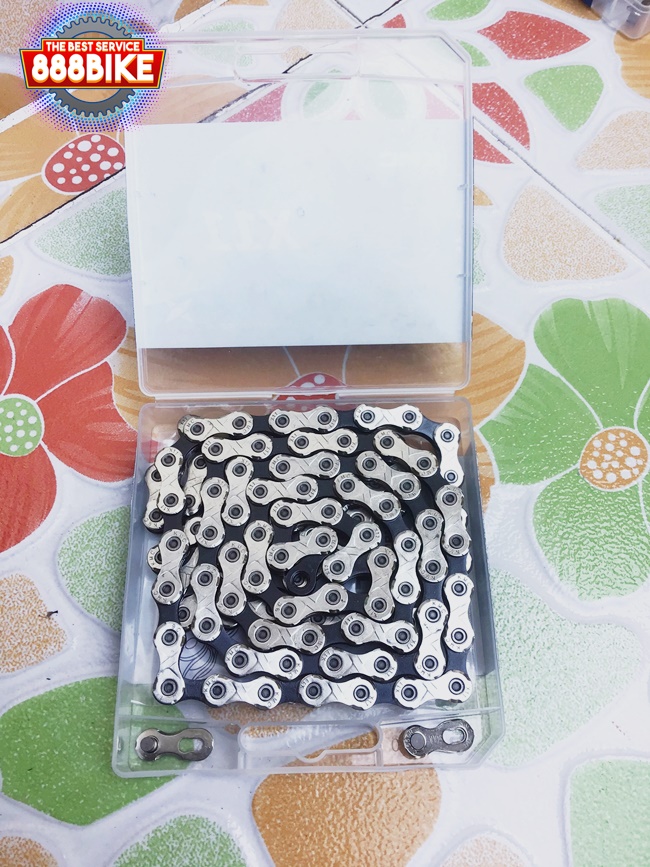 โซ่เกียร์ KMC X11 for MTB 1/2"x11/128", โซ่ 11สปีด 118 ข้อ ข้อต่อแบบปลดเร็ว มีแพ็ค