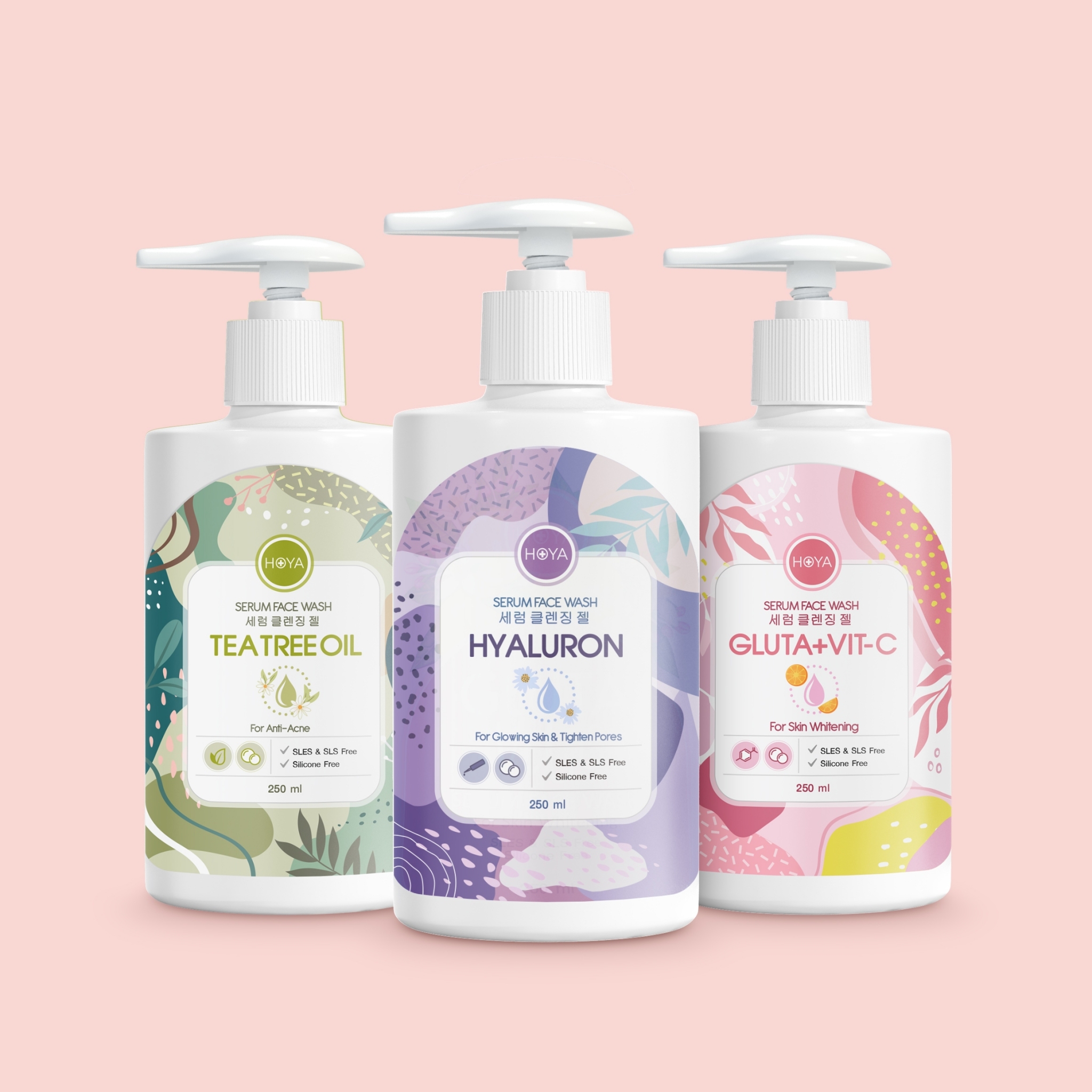 โฮญ่า เจลล้างหน้าผสมเซรั่ม สูตรอ่อนโยน เพื่อผิวขาว กระจ่างใส ลดสิว ผิวนุ่มกระชับ สำหรับผิวแพ้ง่าย