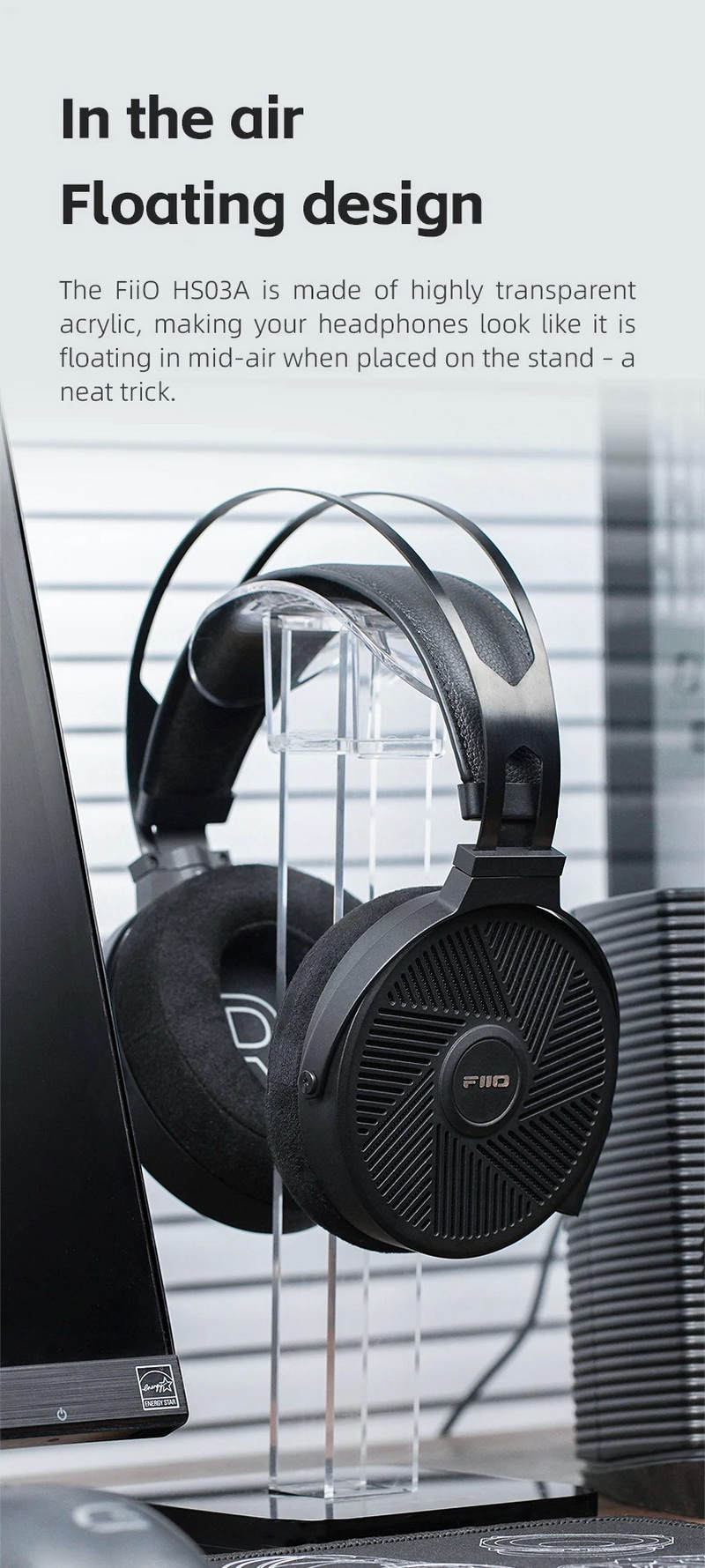 FiiO HS03A ขาตั้งหูฟัง Headphone ดูดีมีสไตล์ สำหรับแขวนหูฟังที่คุณชื่นชอบ