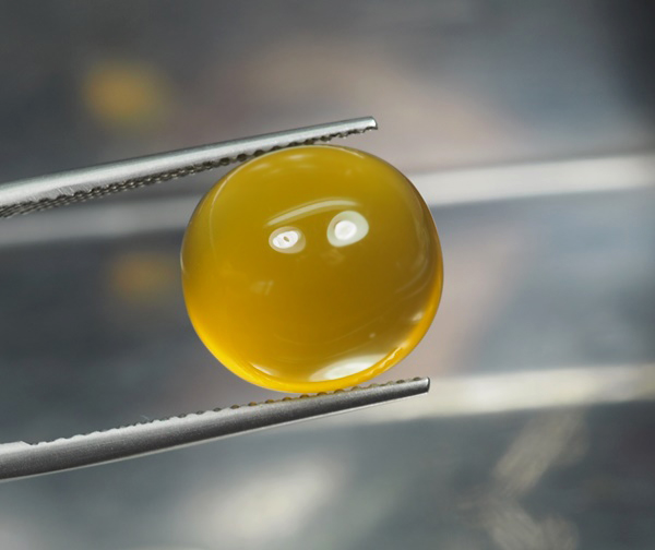 คาลซิโดนีสีเหลือง(Yellow Chalcedony) 9.50 กะรัต