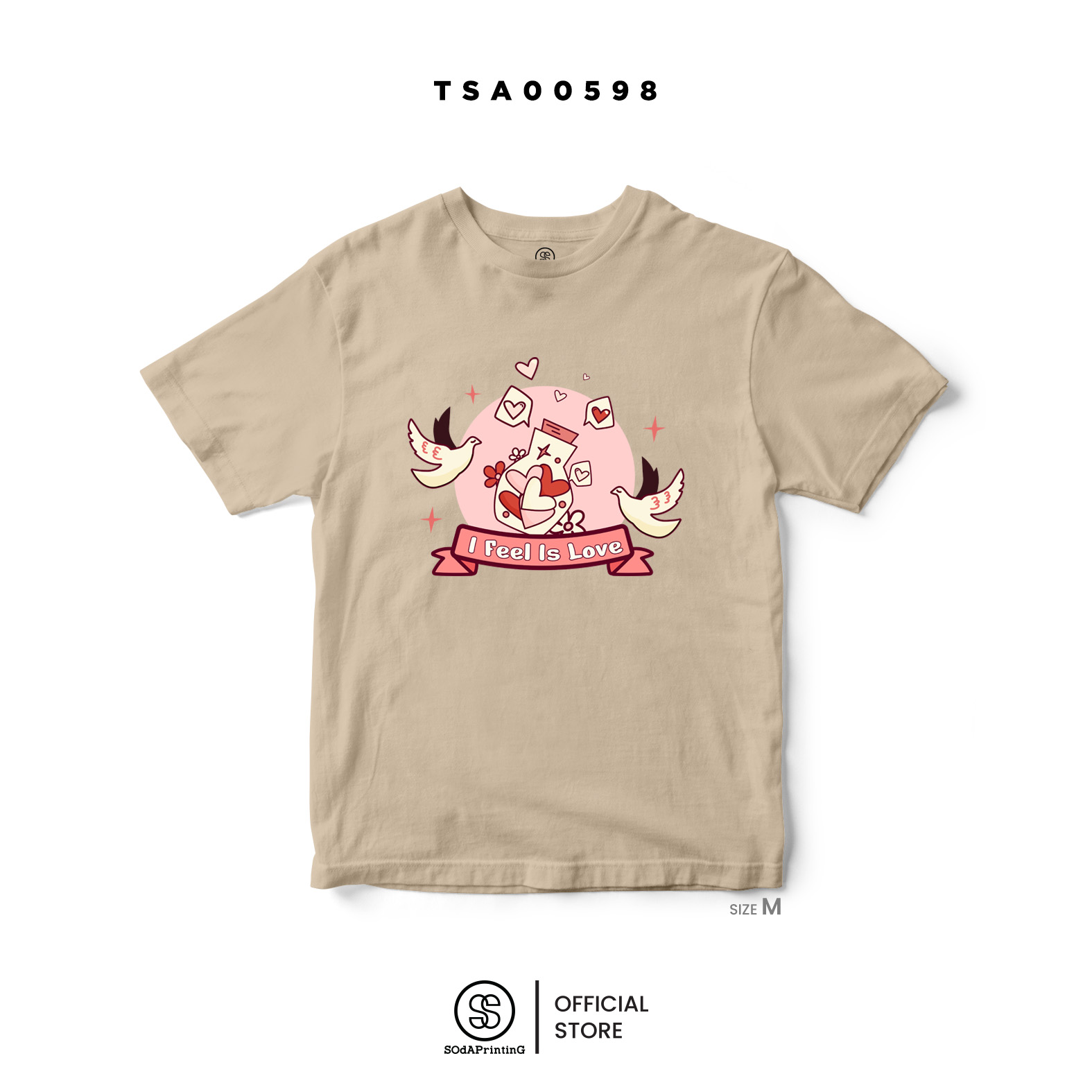 เสื้อยืด I Feel Is Love รหัส TSA00598-TSA00599 (C20) #valentine #วาเลนไทน์ #เสื้อยืด #SOdAPrintinG