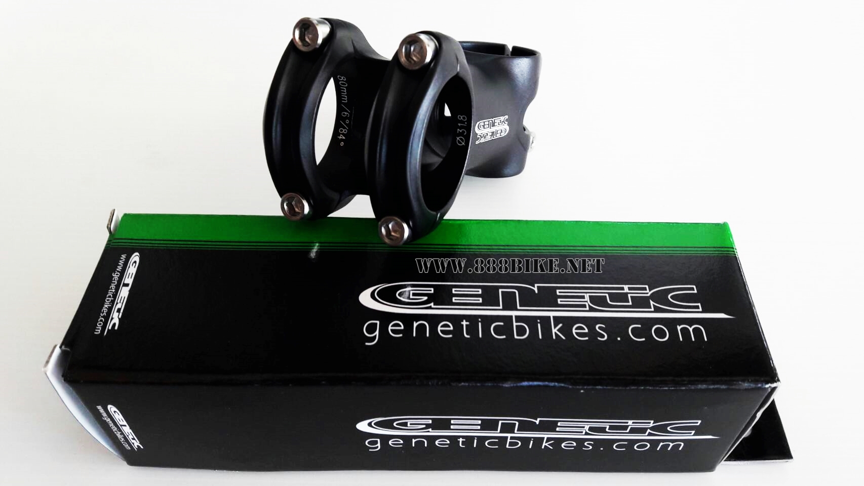 GENETIC คอแฮนด์ รุ่น SLR, เสือหมอบ, +/- 6 degree, 3D Forged 7050 alloy, 31.8MM, 80MM, 90MM, 100MM