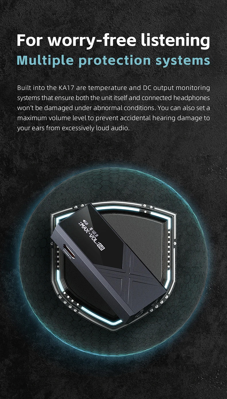 FiiO KA17 DAC/AMP พกพาชิป DAC คู่ ES9069Q จอ Dot Matrix รองรับ MQA Hi-Res ประกันศูนย์ไทย