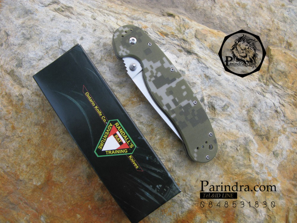 มีดพับ ONTARIO Model-1 ด้ามลายพรางทหาร คมกริบ ขนาด 8 นิ้ว (OEM)