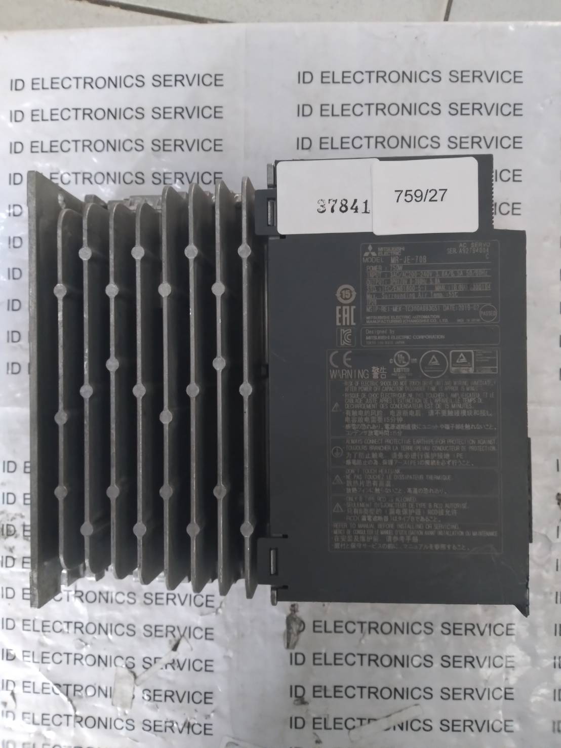 MR-JE-70B SERVO DRIVE " MITSUBISHI "