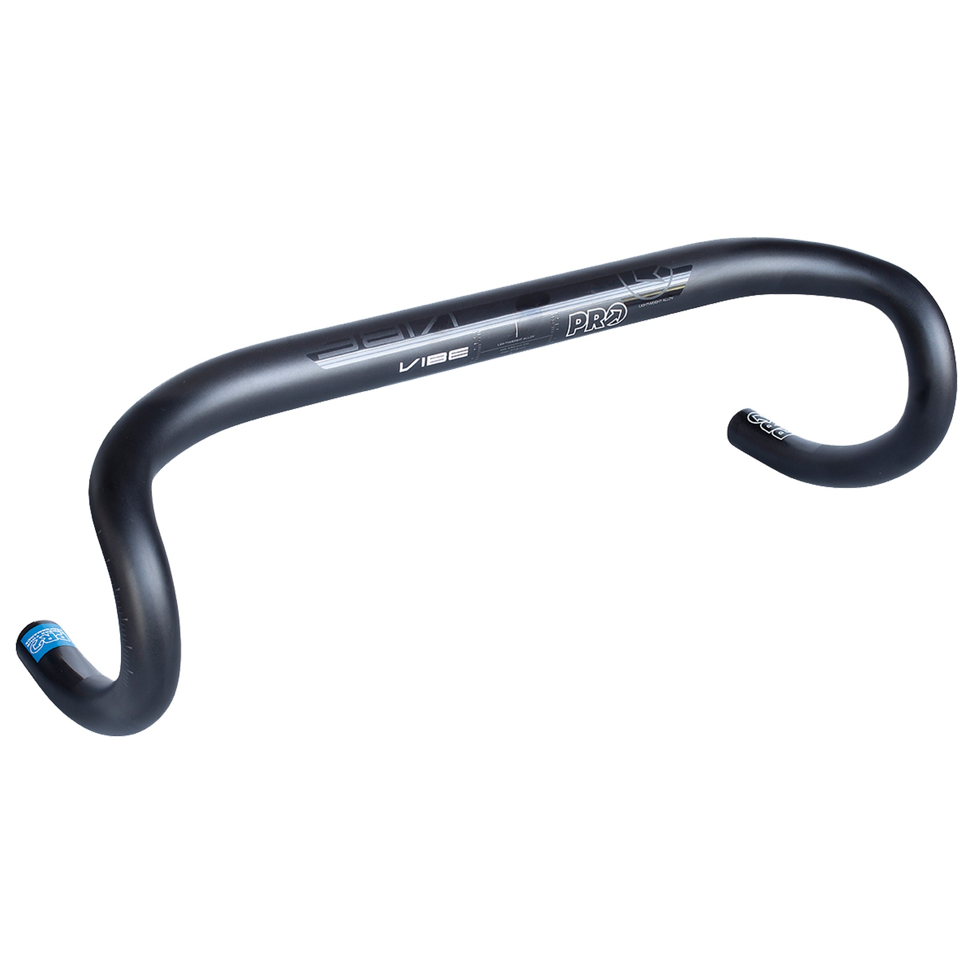 แฮนด์ถนน แฮนด์หมอบ PRO VIBE ALLOY COMPACT, สีดำ, 31.8mm, Drop130mm / Reach80mm,