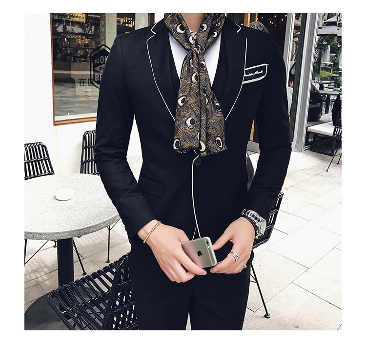 Pre-order ชุดสูทชาย สีดำ เข้ารูป