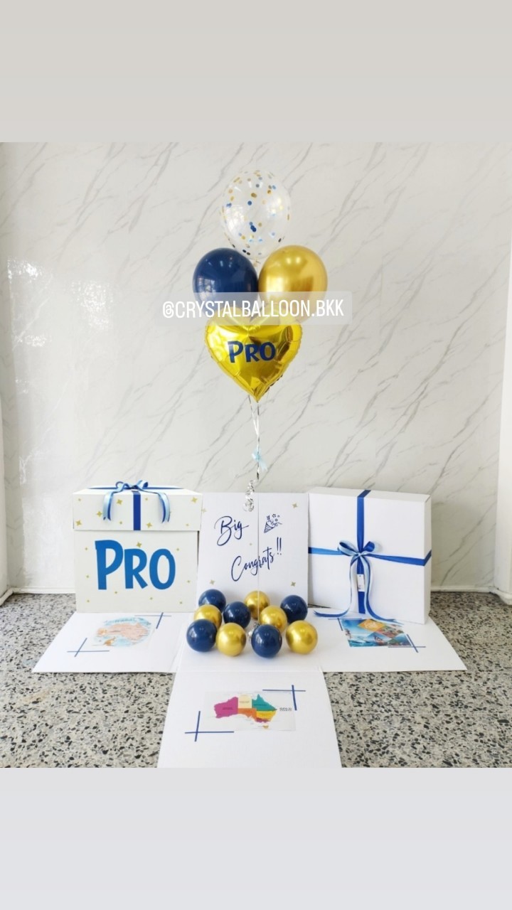 Grand Opening Surprise Box กล่องเซอร์ไพรส์วันเกิด พร้อมตกเเต่ง ฟอยล์หัวใจ 18" 1 ชิ้น พร้อม ลูกโป่งใสใส่กลิตเตอร์ พร้อมตกเเต่ง สามารถใส่รูปได้ 3 ใบ จำนวน 2 กล่อง สามารถเปลี่ยนสีลูกโป่ง/เปลี่ยนข้อความ/เปลี่ยนสีฟอยล์ตกเเต่งได้