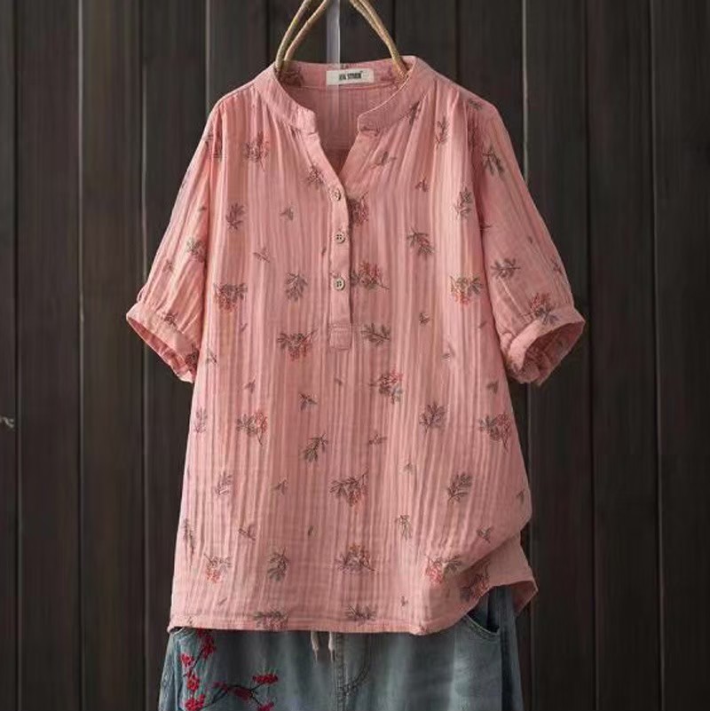 เสื้อผ้าสาลูลายดอกไม้