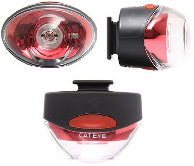 CATEYE ไฟท้ายกระพริบแคทอาย tail light RAPID 1, TL-LD611, สีแดง (USB charge)