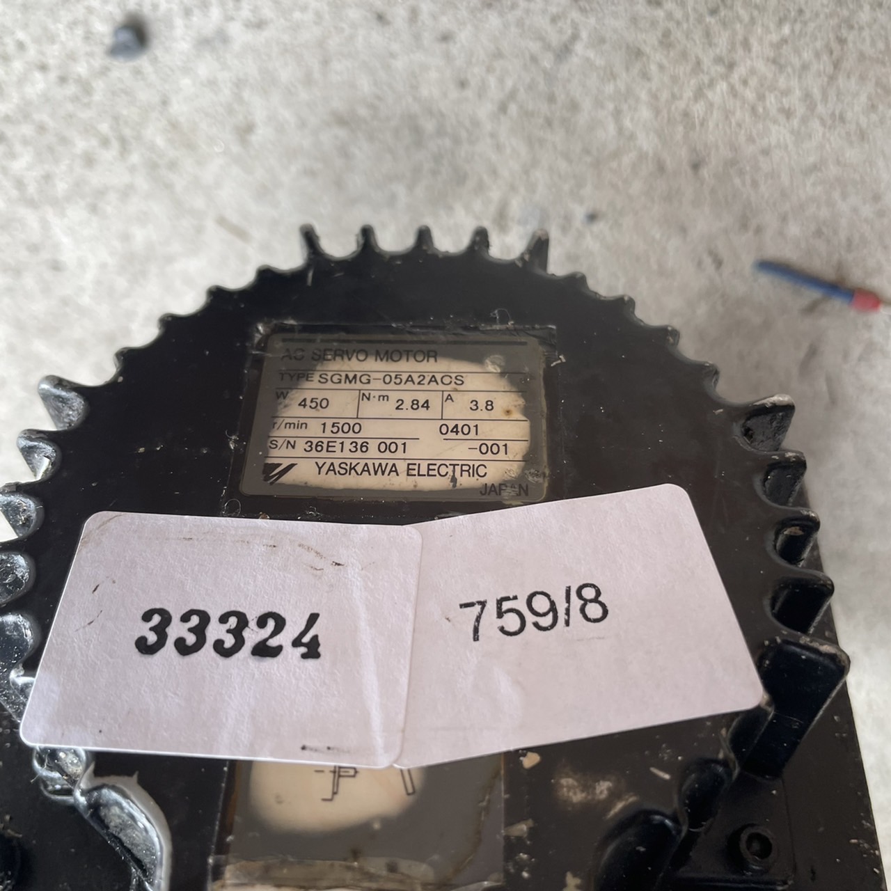 SGMG-05A2ACS SERVO MOTOR " YASKAWA "