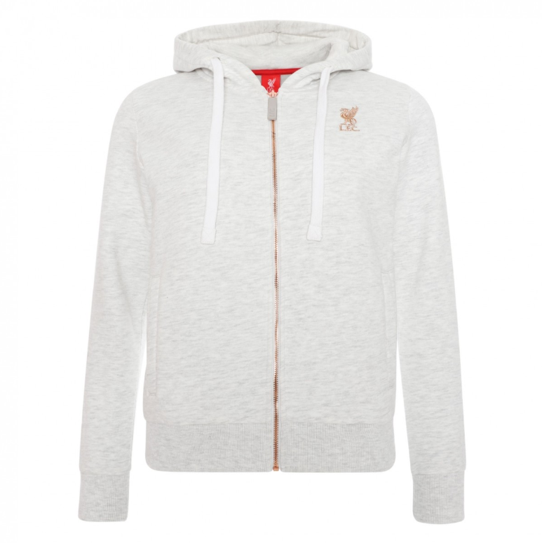 เสื้อฮู้ดลิเวอร์พูลผู้หญิง ICE MARL ZIP THRU ของแท้