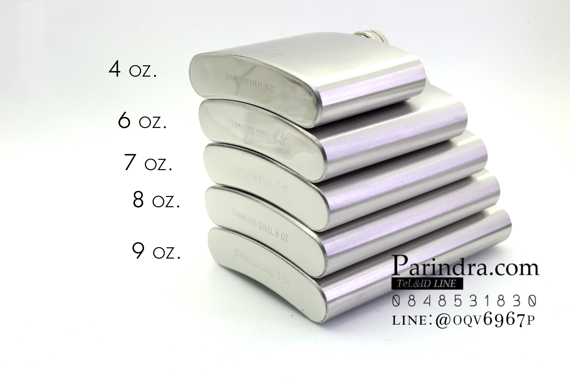 กระป่องสแตนเลส Johnnie Walker อย่างดี สำหรับพกพา บรรจุ 8 oz