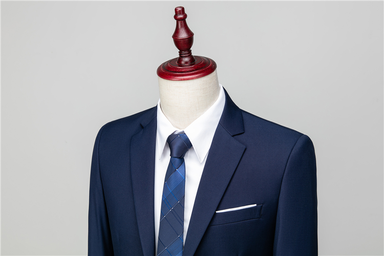 Pre-order เสื้อสูทชาย สีกรมท่า ทรงสลิม สไตล์เกาหลี