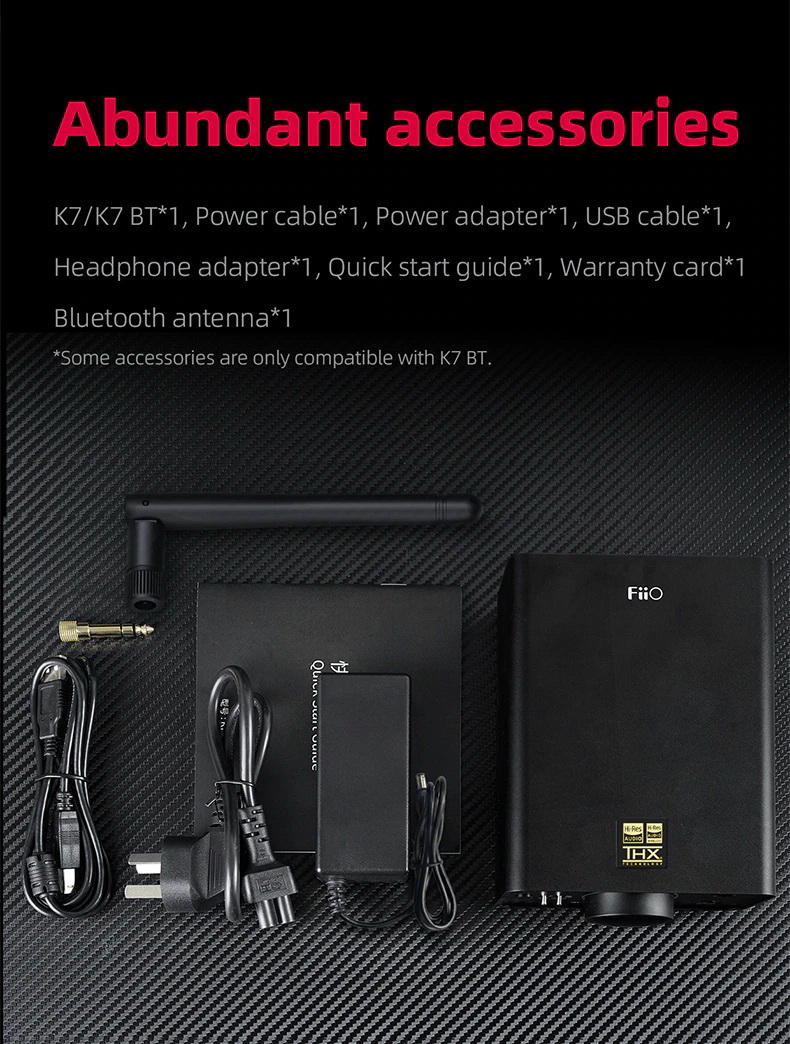 FiiO K7 BT True balanced Bluetooth DAC/Amp ตั้งโต๊ะ กำลังขับสูง ประกันศูนย์ไทย